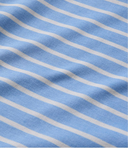 Women's Pima Cotton Tee, Elbow-Sleeve Boatneck Stripe - L.L.Bean New
