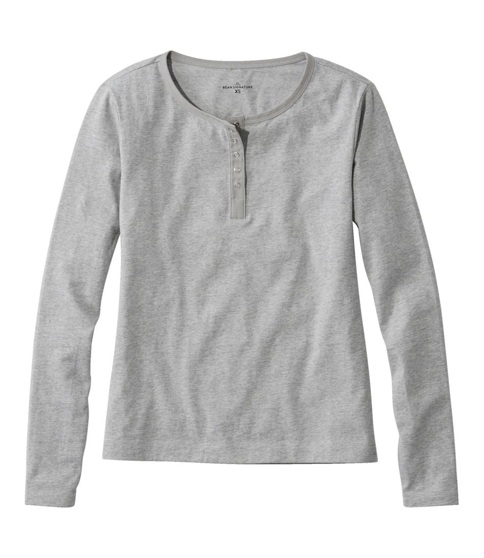 Women's Signature Rangeley Cotton Tee, Henley - L.L.Bean Trending
