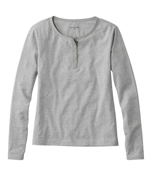Women's Signature Rangeley Cotton Tee, Henley - L.L.Bean Trending