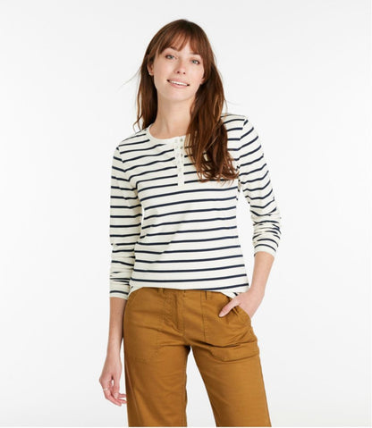 Women's Signature Rangeley Cotton Tee, Henley - L.L.Bean Trending