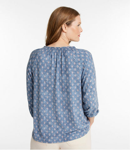 Women's Camden Hills Tee, Three-Quarter-Sleeve Print - L.L.Bean Exclusive
