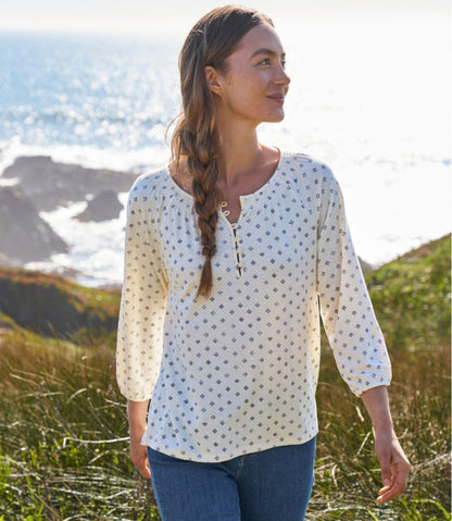 Women's Camden Hills Tee, Three-Quarter-Sleeve Print - L.L.Bean Exclusive