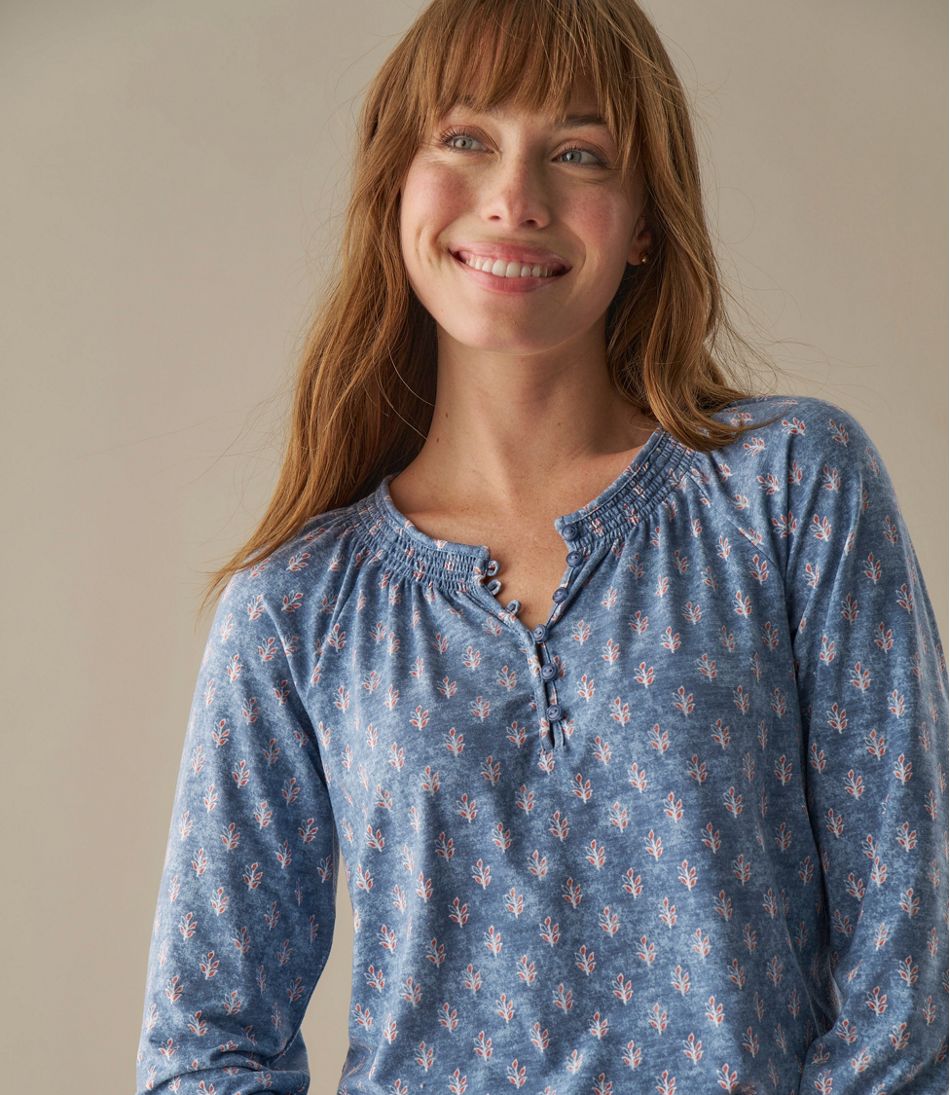 Women's Camden Hills Tee, Three-Quarter-Sleeve Print - L.L.Bean Exclusive