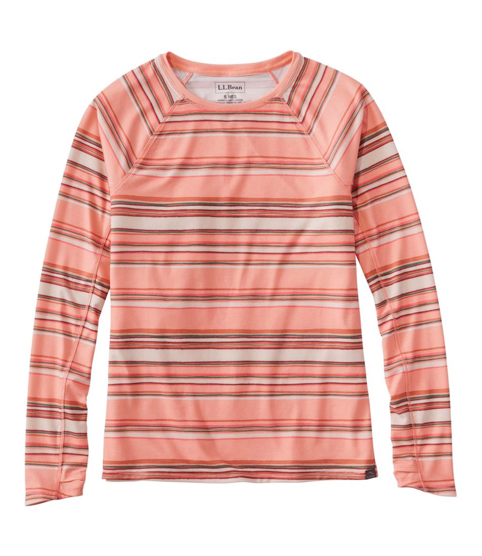 Women's Everyday SunSmart® Tee, Crewneck Long-Sleeve Stripe - L.L.Bean Signature