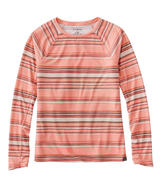 Women's Everyday SunSmart® Tee, Crewneck Long-Sleeve Stripe - L.L.Bean Signature