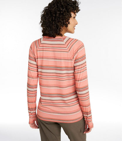 Women's Everyday SunSmart® Tee, Crewneck Long-Sleeve Stripe - L.L.Bean Signature