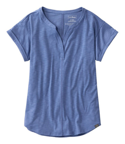 Women's Streamside Tee, Short-Sleeve Splitneck - L.L.Bean Classic
