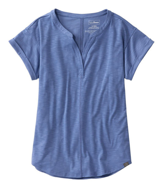 Women's Streamside Tee, Short-Sleeve Splitneck - L.L.Bean Classic