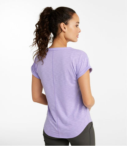 Women's Streamside Tee, Short-Sleeve Splitneck - L.L.Bean Classic