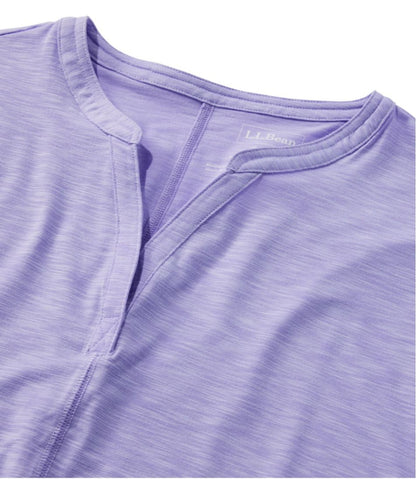 Women's Streamside Tee, Short-Sleeve Splitneck - L.L.Bean Classic