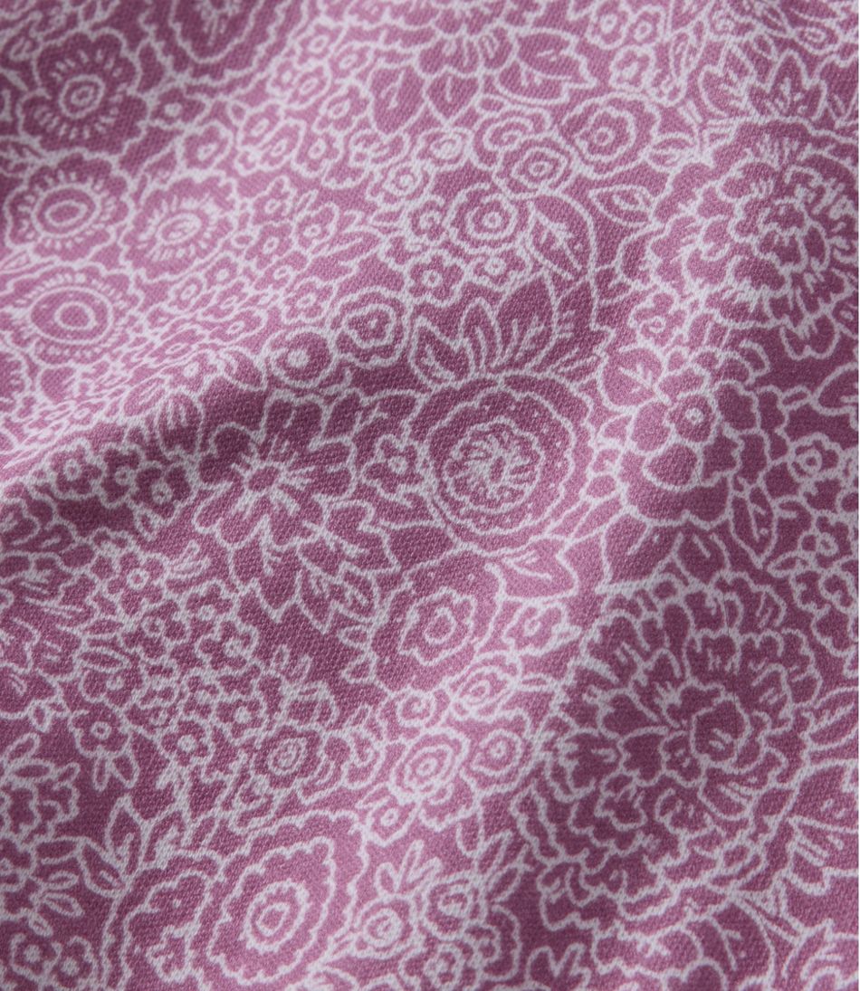 Women's L.L.Bean Tee, Short-Sleeve Notch-Neck Print - L.L.Bean Essential