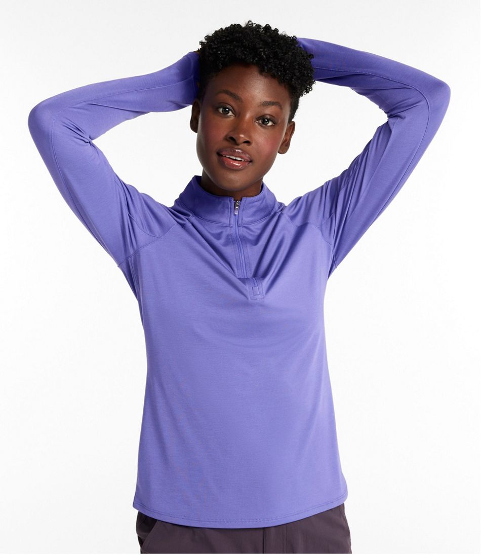 Women's Access Trail Pullover, Long-Sleeve Quarter-Zip - L.L.Bean Great Value
