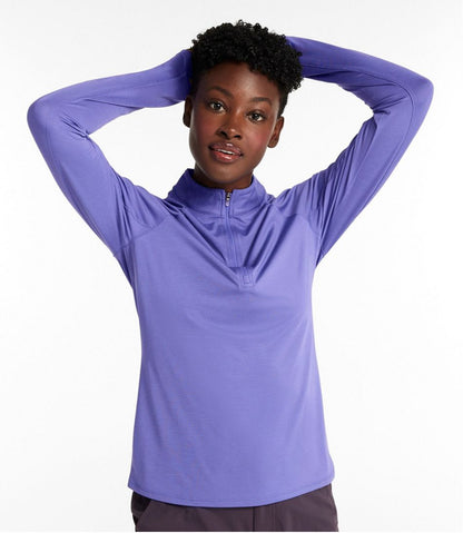 Women's Access Trail Pullover, Long-Sleeve Quarter-Zip - L.L.Bean Great Value