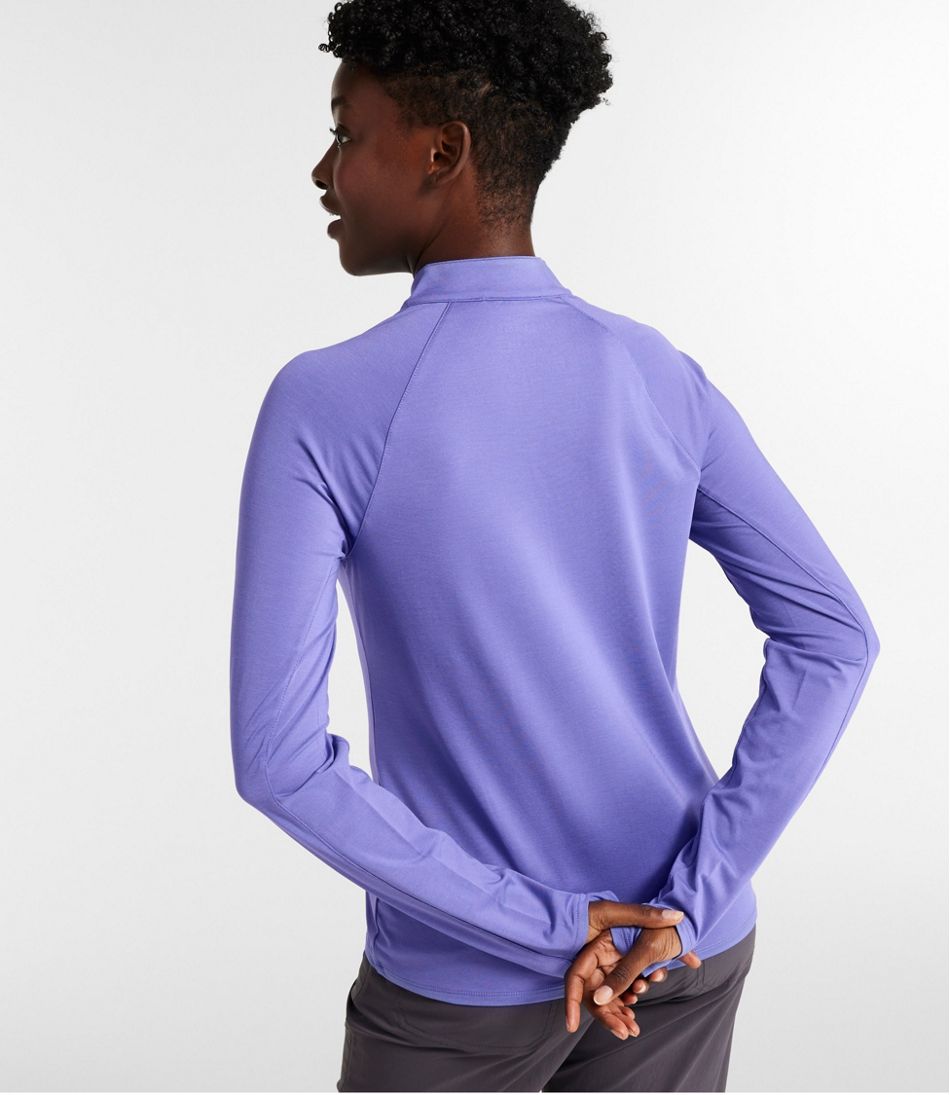 Women's Access Trail Pullover, Long-Sleeve Quarter-Zip - L.L.Bean Great Value
