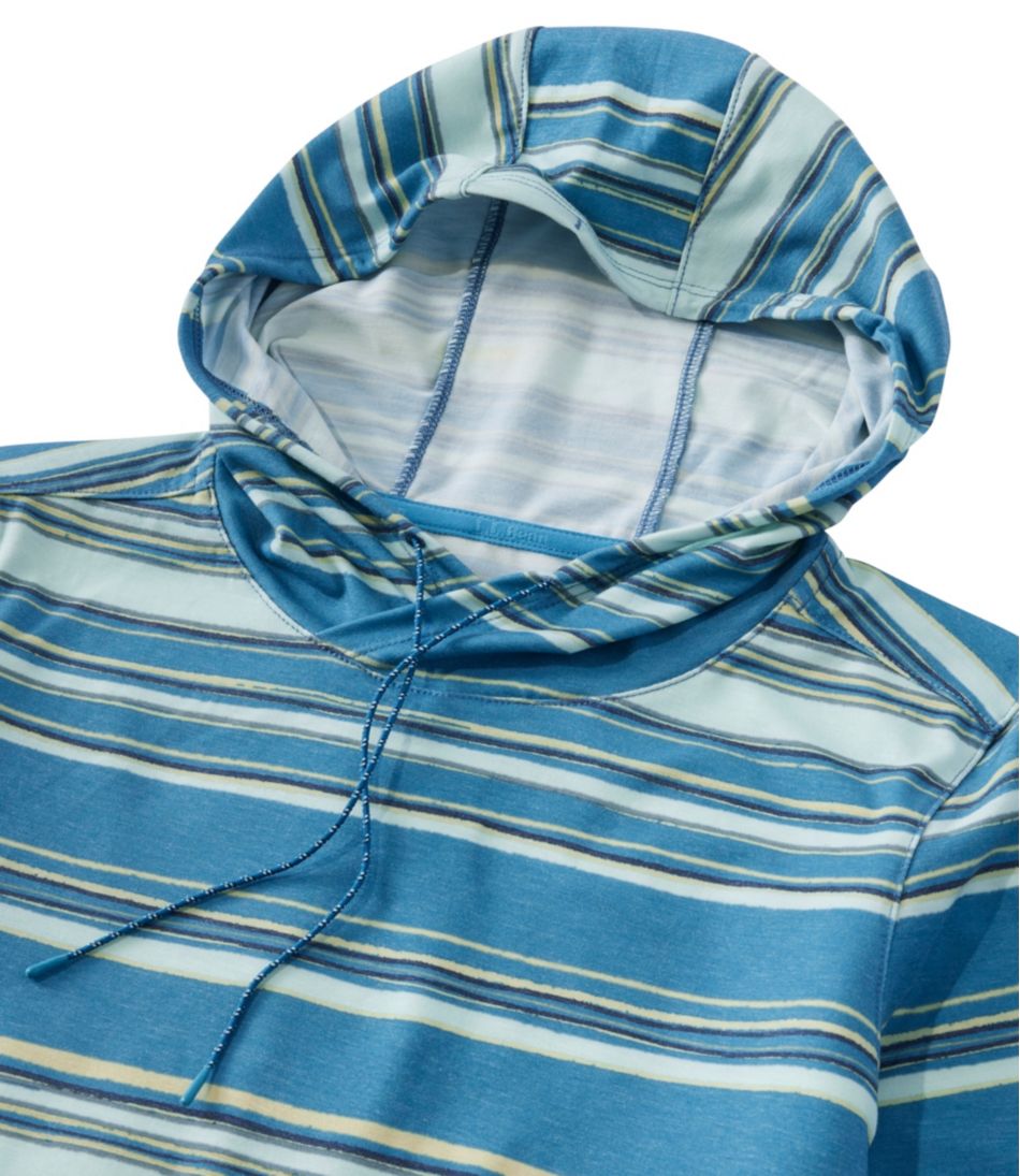 Women's Everyday SunSmart® Hooded Pullover, Long-Sleeve Stripe - L.L.Bean Trusted