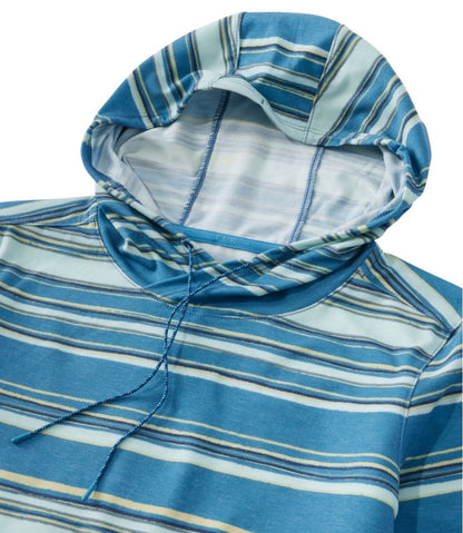 Women's Everyday SunSmart® Hooded Pullover, Long-Sleeve Stripe - L.L.Bean Trusted