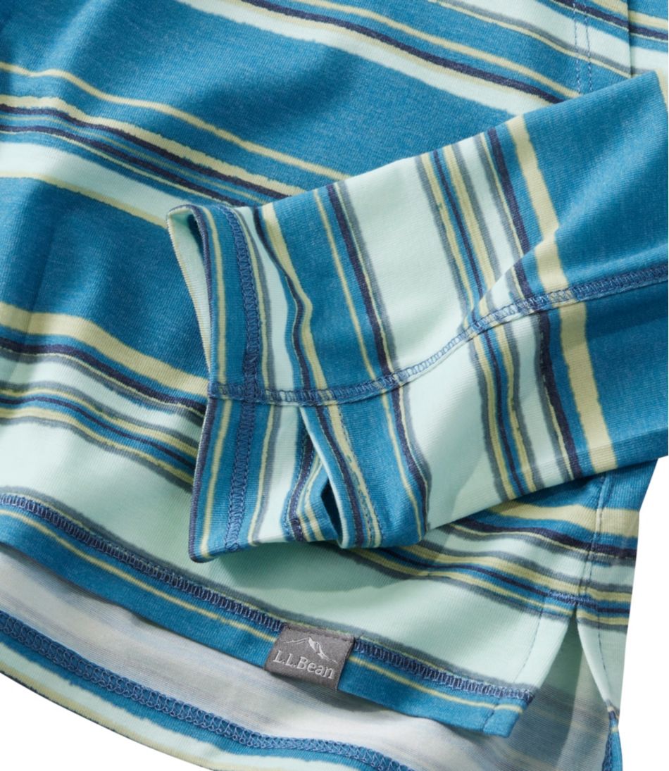 Women's Everyday SunSmart® Hooded Pullover, Long-Sleeve Stripe - L.L.Bean Trusted