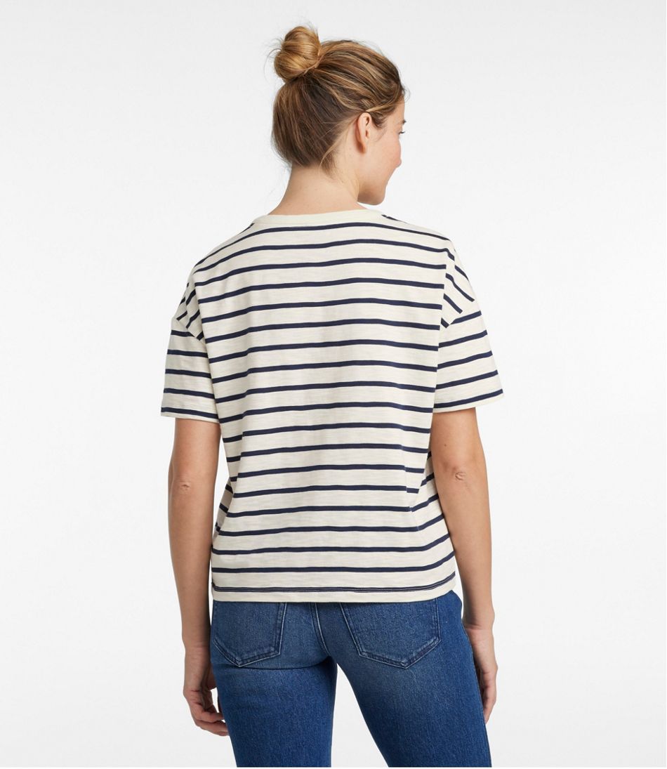 Women's Signature Slub Tee, Short-Sleeve Henley Novelty - L.L.Bean Top Pick
