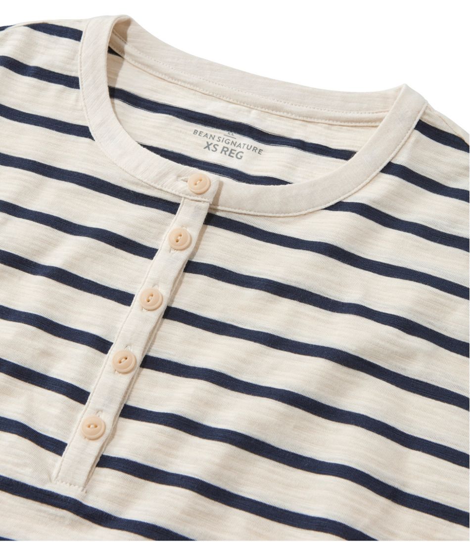 Women's Signature Slub Tee, Short-Sleeve Henley Novelty - L.L.Bean Top Pick