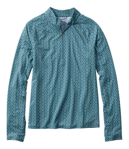 Women's Access Trail Pullover, Long-Sleeve Quarter-Zip Print - L.L.Bean Premium