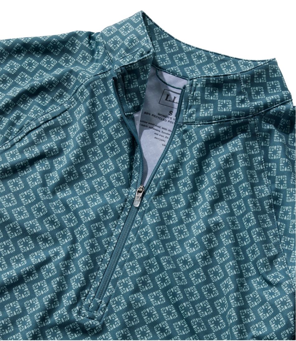 Women's Access Trail Pullover, Long-Sleeve Quarter-Zip Print - L.L.Bean Premium