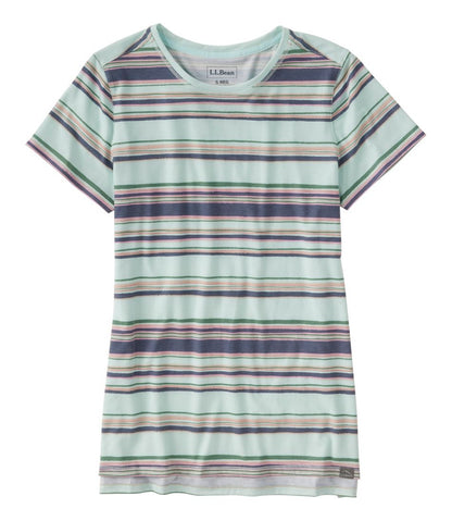 Women's Everyday SunSmart® Tee, Short-Sleeve Stripe - L.L.Bean New