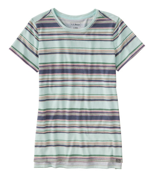 Women's Everyday SunSmart® Tee, Short-Sleeve Stripe - L.L.Bean New