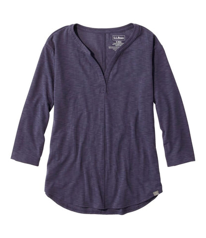 Women's Streamside Tee, Three-Quarter-Sleeve Splitneck - L.L.Bean Recommended