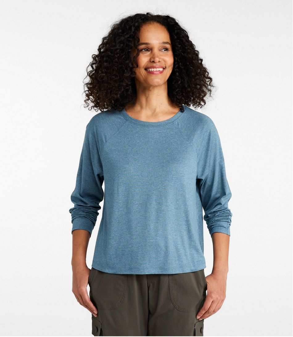 Women's Movement Essential Tee, Long-Sleeve Cropped - L.L.Bean Signature
