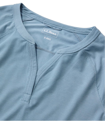 Women's Ribbed Performance Tee, Long-Sleeve Splitneck - L.L.Bean Latest