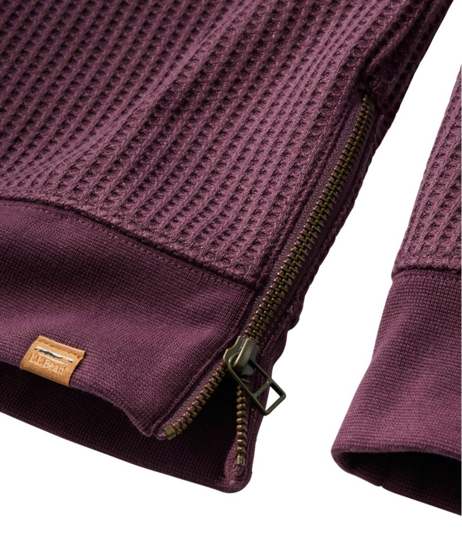 Women's Birchwood Brushed Waffle Top, Crewneck - L.L.Bean Premium