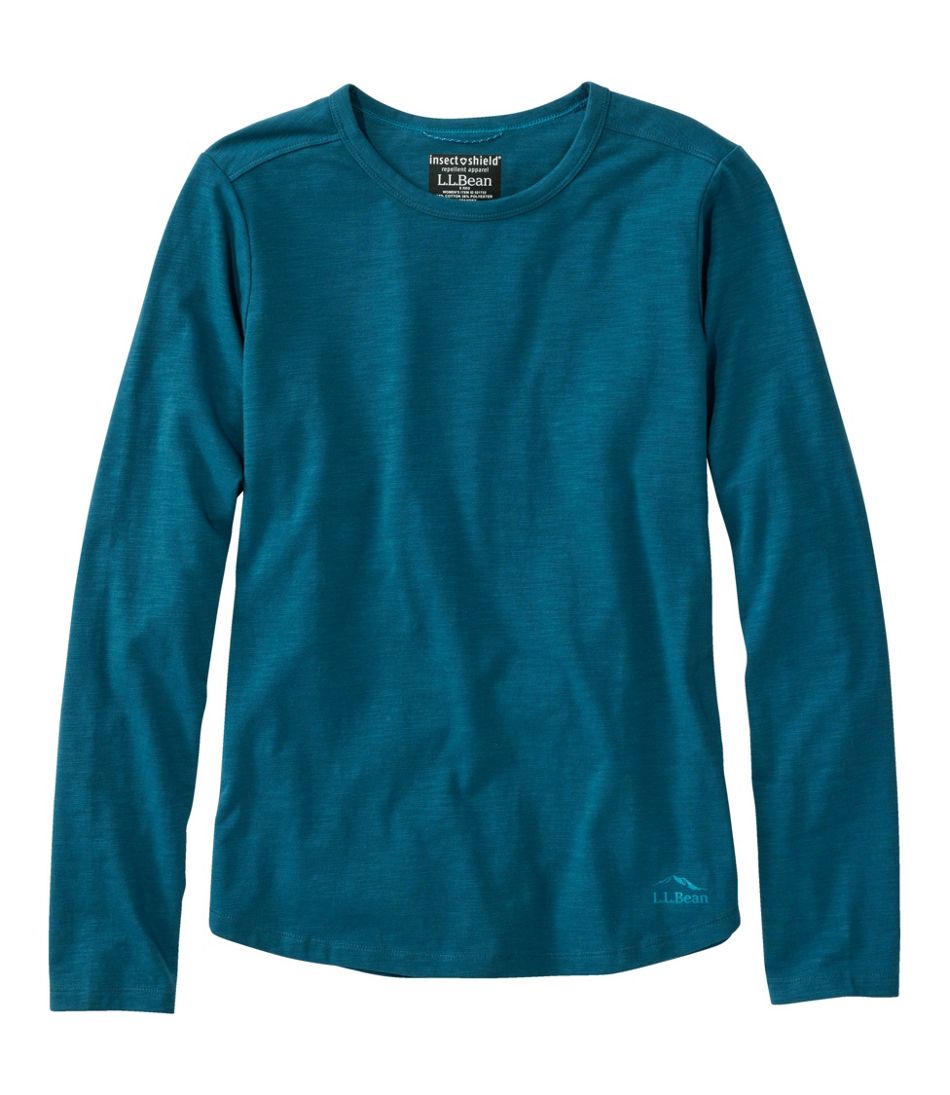 Women's Insect Shield Field Tee, Long-Sleeve - L.L.Bean Popular