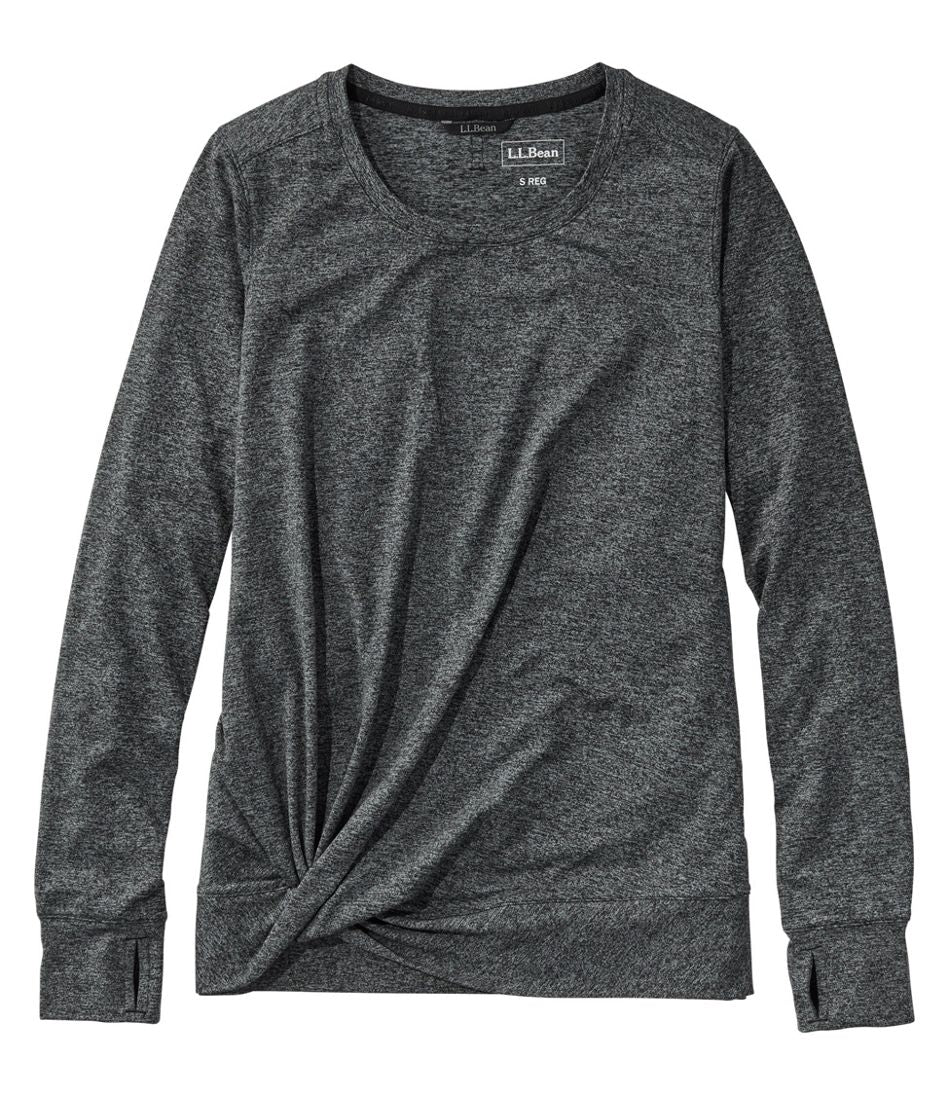Women's VentureSoft Twist-Front Top, Long-Sleeve - L.L.Bean Great Value