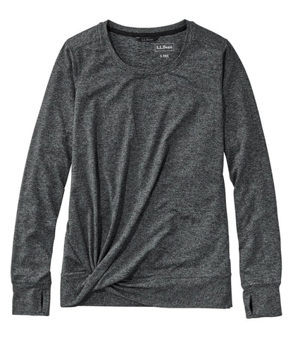 Women's VentureSoft Twist-Front Top, Long-Sleeve - L.L.Bean Great Value