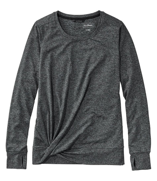 Women's VentureSoft Twist-Front Top, Long-Sleeve - L.L.Bean Great Value