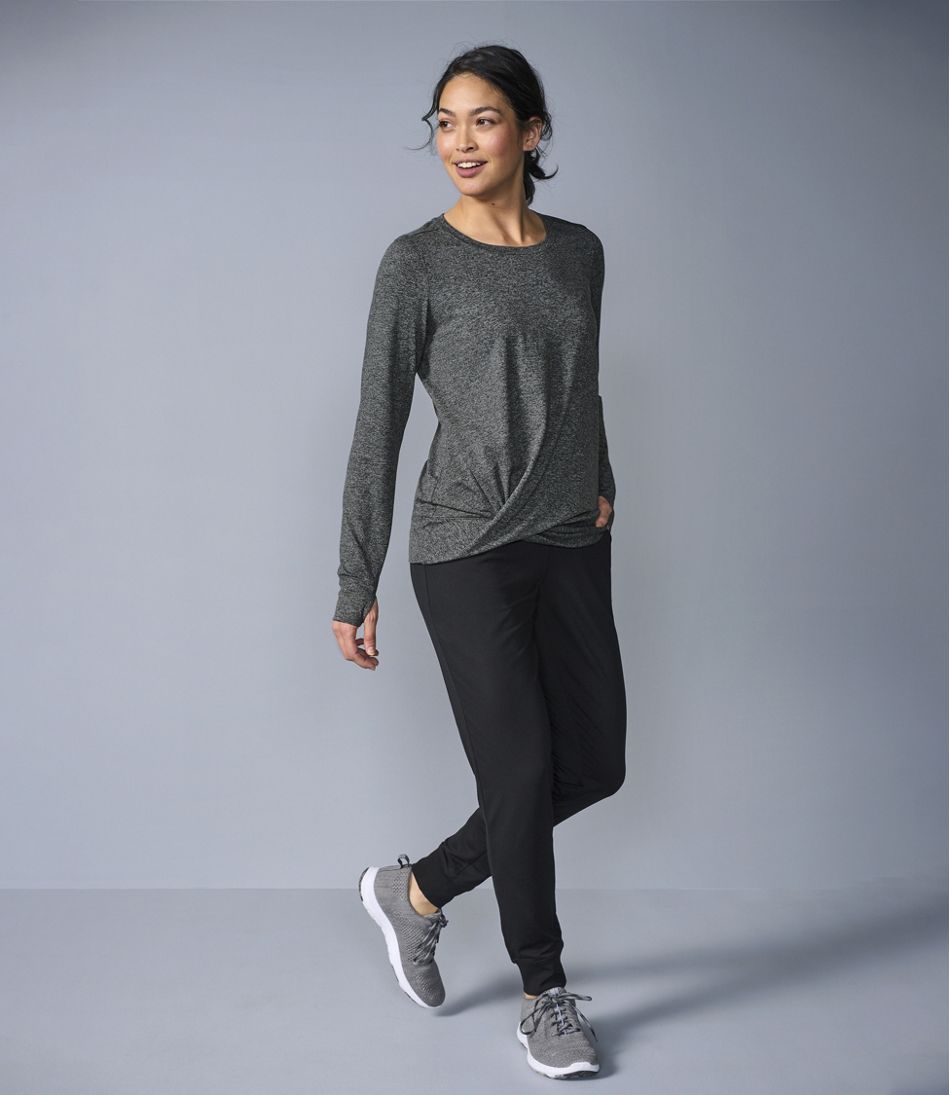 Women's VentureSoft Twist-Front Top, Long-Sleeve - L.L.Bean Great Value