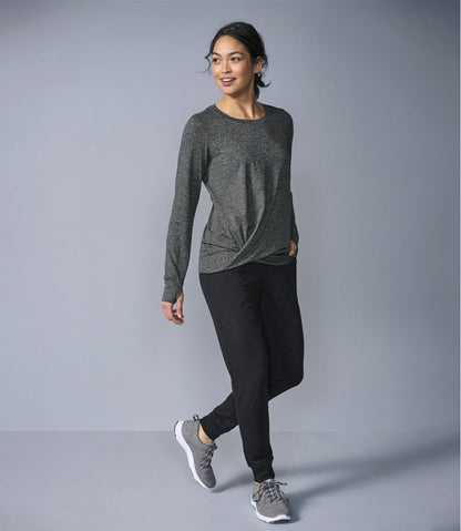 Women's VentureSoft Twist-Front Top, Long-Sleeve - L.L.Bean Great Value