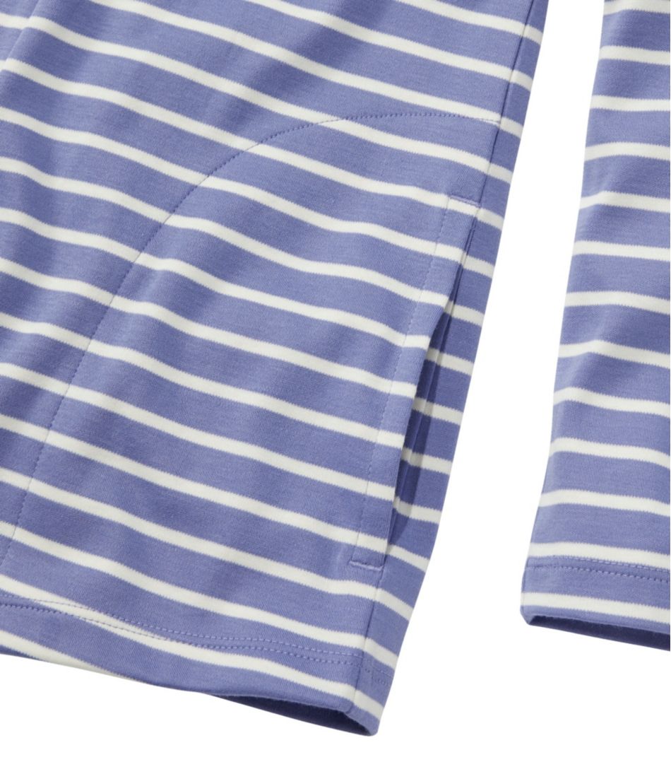 Women's Pima Cotton Open Cardigan, With Pockets Stripe - L.L.Bean Featured
