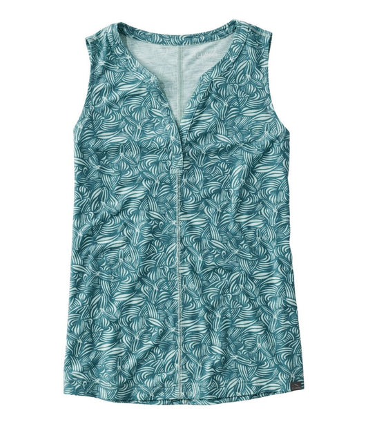 Women's Streamside Tank, Splitneck Print - L.L.Bean Recommended