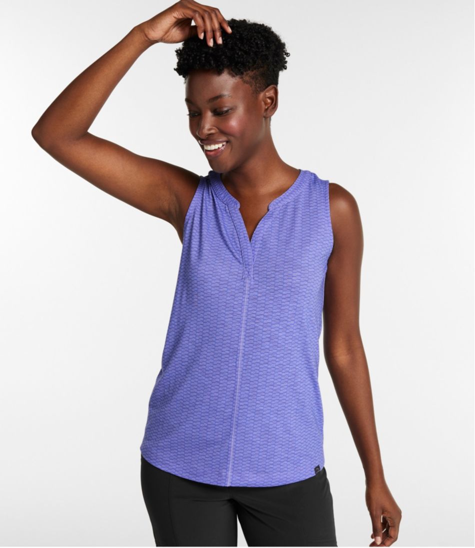 Women's Streamside Tank, Splitneck Print - L.L.Bean Recommended