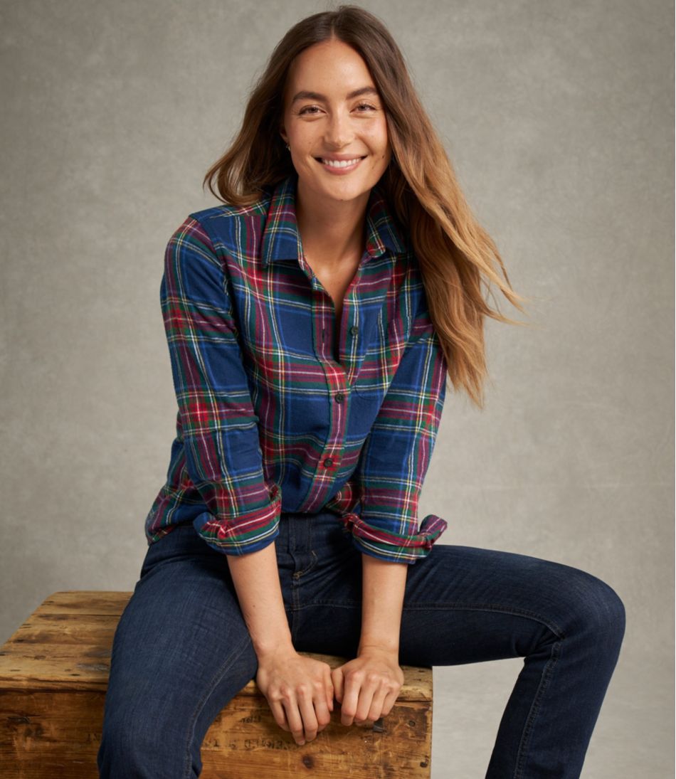 Women's Scotch Plaid Flannel Shirt, Relaxed - L.L.Bean Great Value