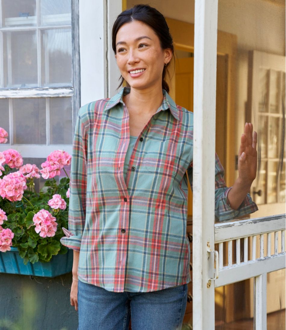 Women's Scotch Plaid Flannel Shirt, Relaxed - L.L.Bean Great Value