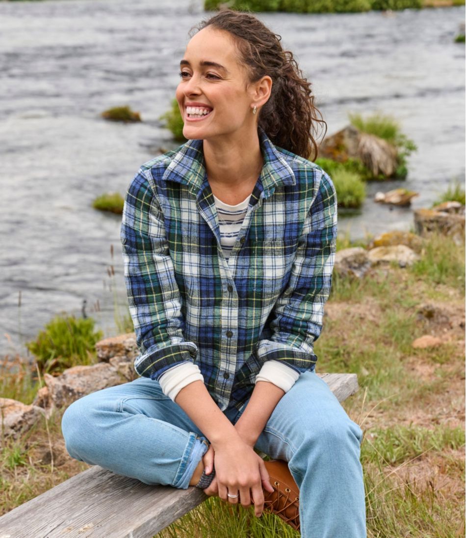 Women's Scotch Plaid Flannel Shirt, Relaxed - L.L.Bean Great Value