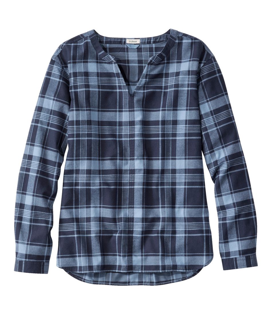 Women's Whisperweight Flannel Popover Shirt - L.L.Bean Customer Favorite
