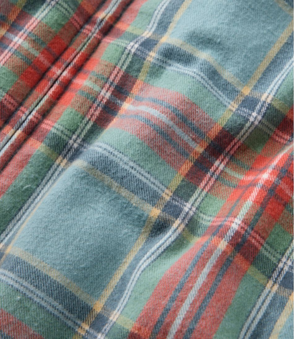 Women's Scotch Plaid Flannel Shirt, Relaxed Zip Hoodie - L.L.Bean New