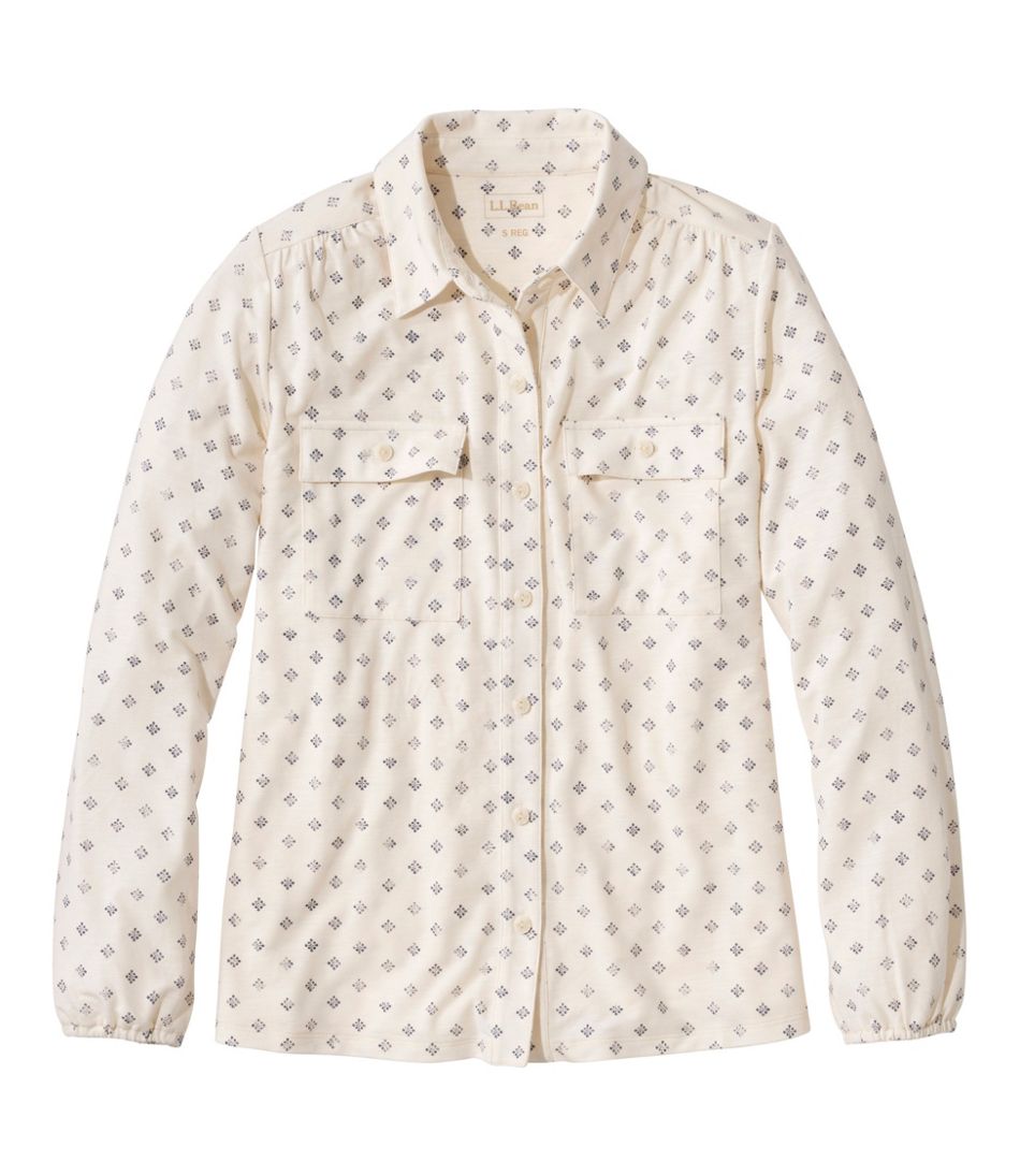 Women's Camden Hills Button Front Shirt, Print - L.L.Bean Trending