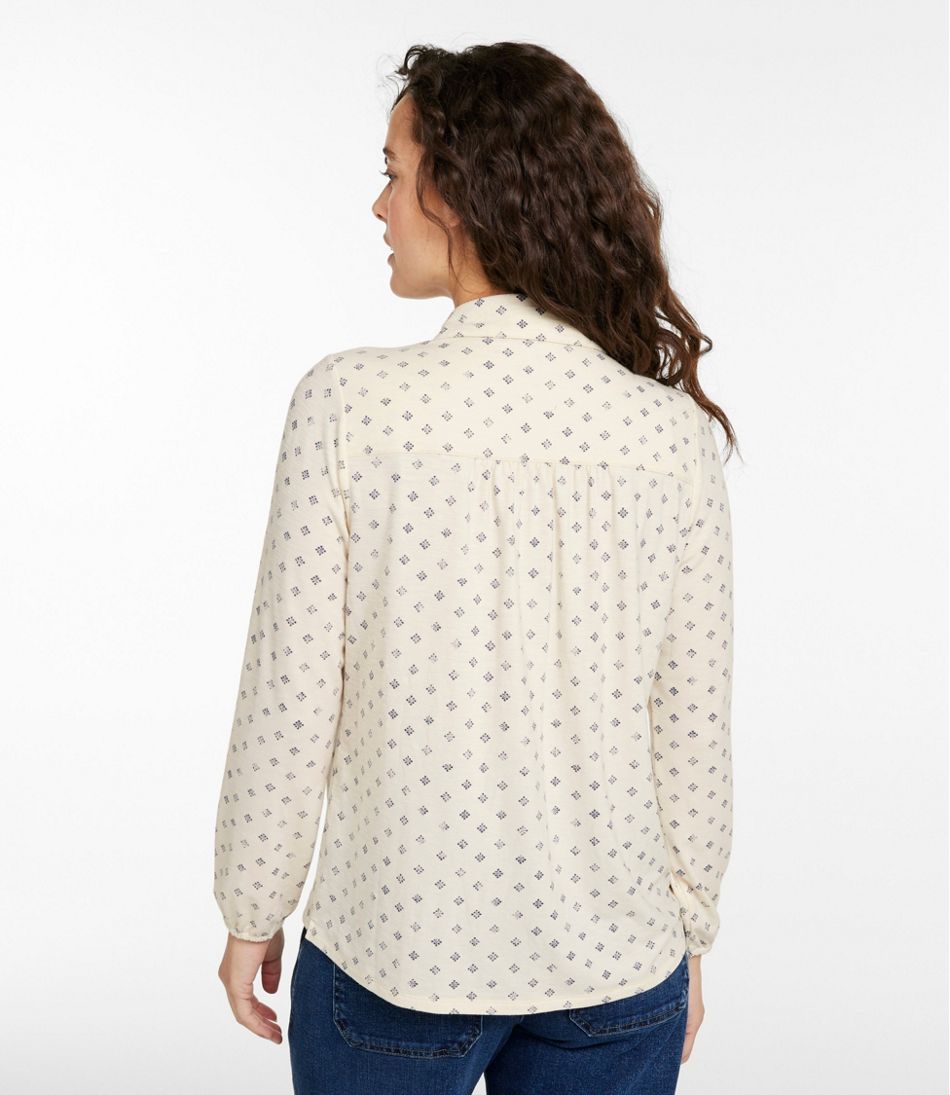 Women's Camden Hills Button Front Shirt, Print - L.L.Bean Trending