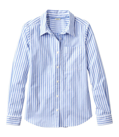 Women's Essential Cotton Poplin Shirt, Long-Sleeve - L.L.Bean Classic