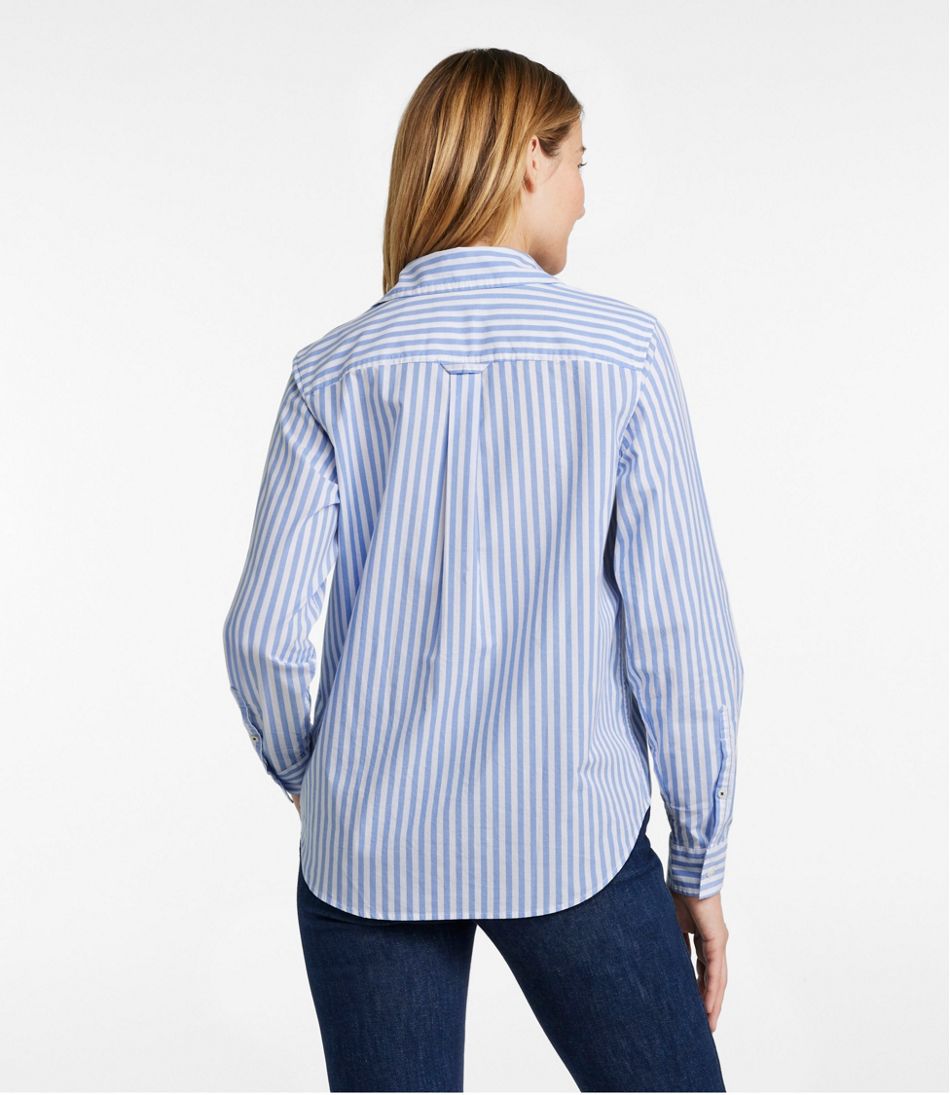 Women's Essential Cotton Poplin Shirt, Long-Sleeve - L.L.Bean Classic