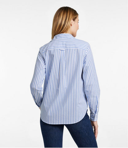 Women's Essential Cotton Poplin Shirt, Long-Sleeve - L.L.Bean Classic